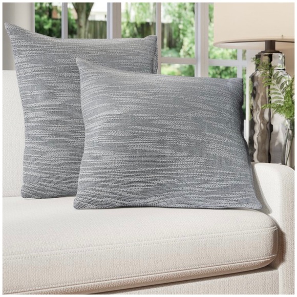 Two Pillow Covers in Beige/Gray/Gold - Picture 2 of 8